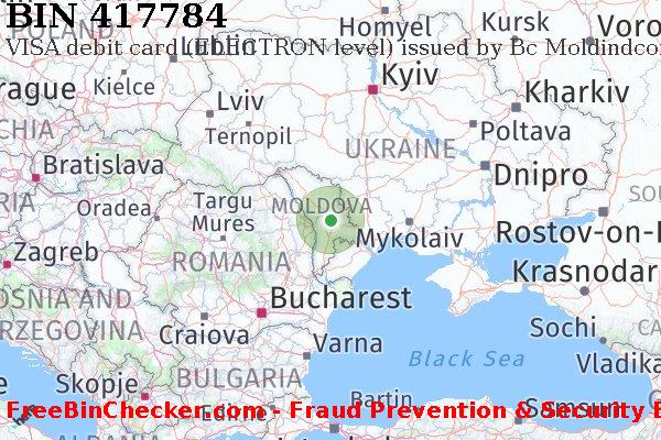 417784 VISA debit Moldova MD BIN List