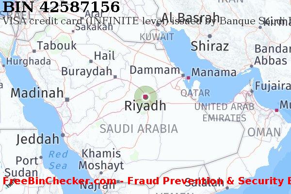 42587156 VISA credit Saudi Arabia SA BIN List