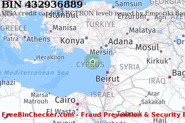 432936889 VISA credit Cyprus CY BIN List