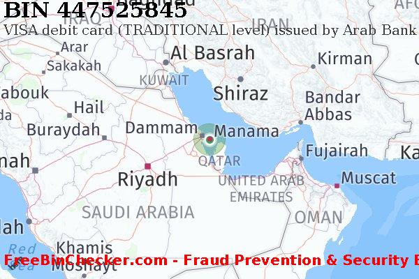 447525845 VISA debit Bahrain BH BIN List