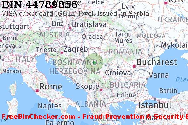 44789856 VISA credit Serbia RS BIN List