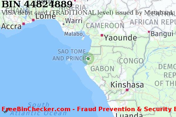 44824889 VISA debit Gabon GA BIN List