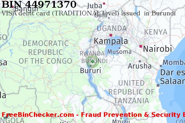 44971370 VISA debit Burundi BI BIN List
