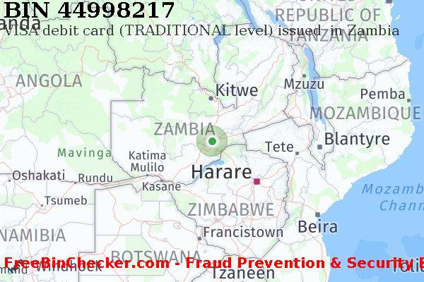 44998217 VISA debit Zambia ZM BIN List