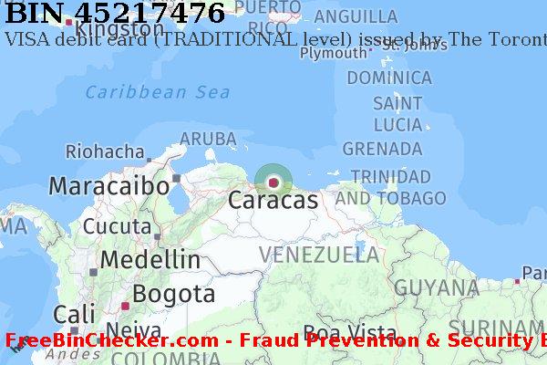 45217476 VISA debit Venezuela VE BIN List