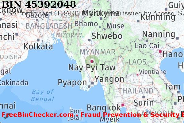 45392048 VISA credit Myanmar MM BIN List