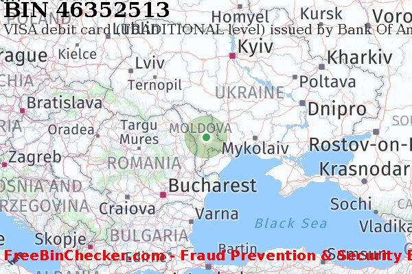 46352513 VISA debit Moldova MD BIN List