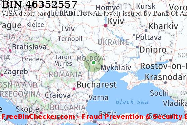 46352557 VISA debit Moldova MD BIN List