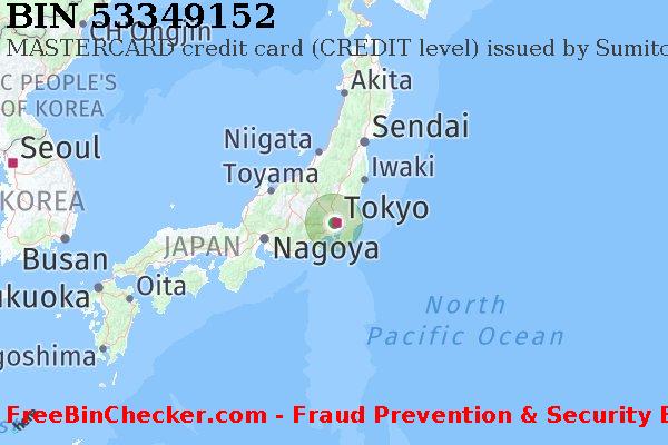 53349152 MASTERCARD credit Japan JP BIN List