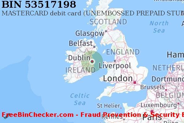 53517198 MASTERCARD debit Ireland IE BIN List