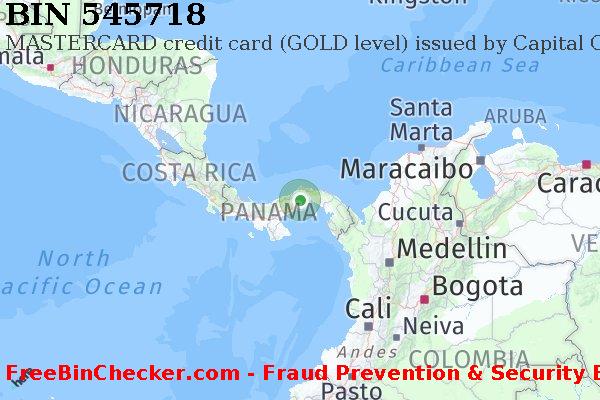 545718 MASTERCARD credit Panama PA BIN List