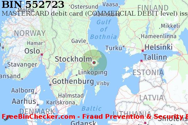 552723 MASTERCARD debit Sweden SE BIN List
