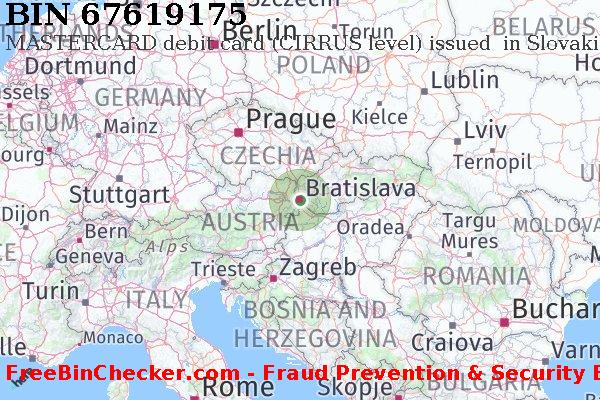 67619175 MASTERCARD debit Slovakia (Slovak Republic) SK BIN List