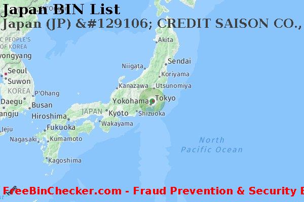 Japan Japan+%28JP%29+%26%23129106%3B+CREDIT+SAISON+CO.%2C+LTD. BIN List