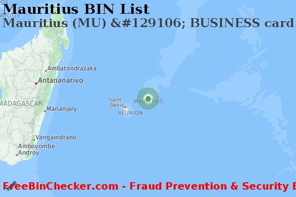 Mauritius Mauritius+%28MU%29+%26%23129106%3B+BUSINESS+card BIN List