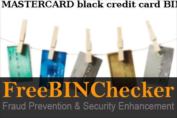 MASTERCARD BLACK credit BIN List
