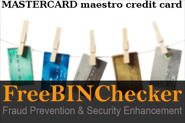 MASTERCARD MAESTRO credit BIN列表