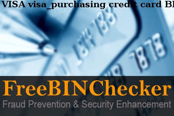 VISA visa_purchasing credit Lista BIN