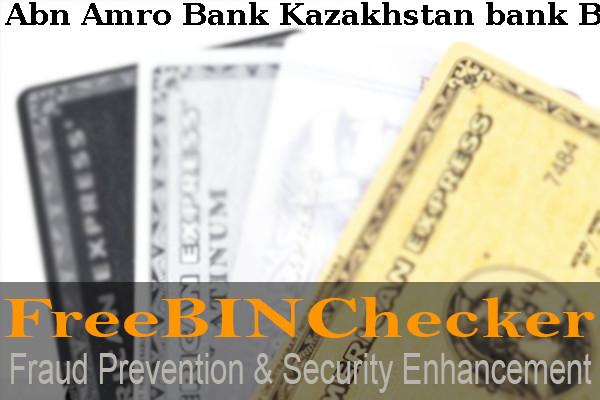 Abn Amro Bank Kazakhstan Lista de BIN