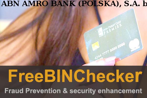 Abn Amro Bank (polska), S.a. قائمة BIN