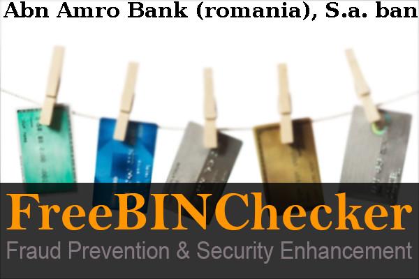 Abn Amro Bank (romania), S.a. Lista de BIN