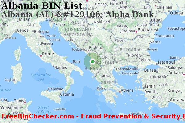 Albania Albania+%28AL%29+%26%23129106%3B+Alpha+Bank BIN List