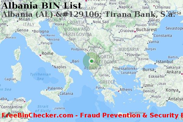 Albania Albania+%28AL%29+%26%23129106%3B+Tirana+Bank%2C+S.a. BIN List