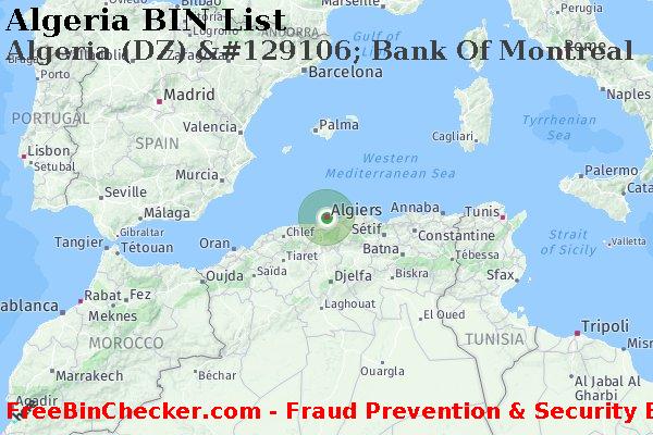 Algeria Algeria+%28DZ%29+%26%23129106%3B+Bank+Of+Montreal BIN Lijst