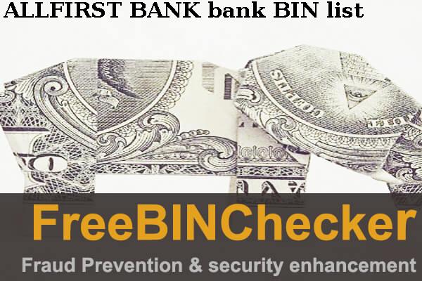 Allfirst Bank Lista de BIN