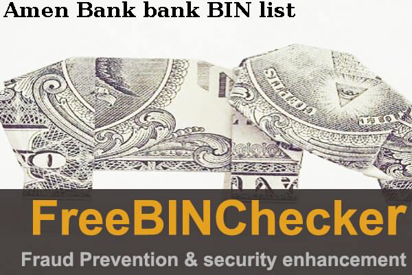 Amen Bank Lista de BIN