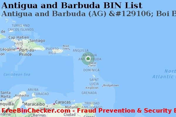 Antigua and Barbuda Antigua+and+Barbuda+%28AG%29+%26%23129106%3B+Boi+Bank+Corporation BIN List