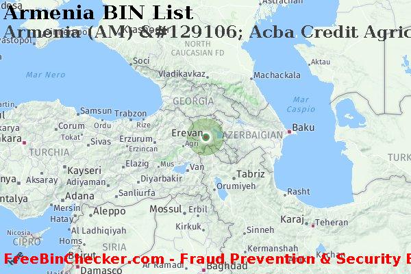 Armenia Armenia+%28AM%29+%26%23129106%3B+Acba+Credit+Agricole+Bank+Cjsc Lista BIN