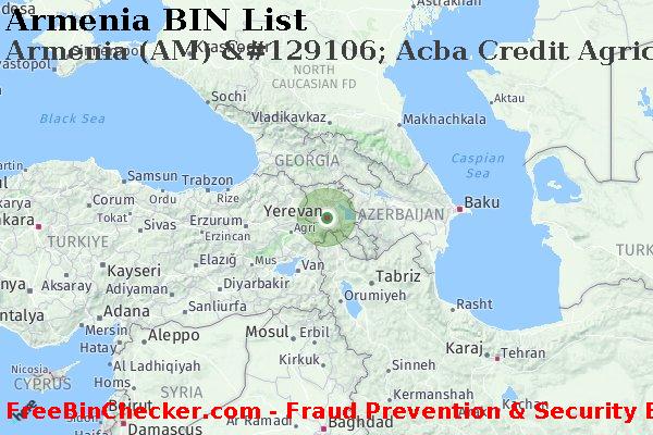Armenia Armenia+%28AM%29+%26%23129106%3B+Acba+Credit+Agricole+Bank+Cjsc BINリスト