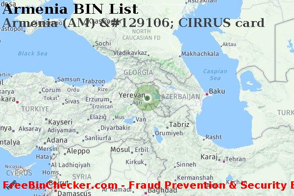 Armenia Armenia+%28AM%29+%26%23129106%3B+CIRRUS+card BIN List