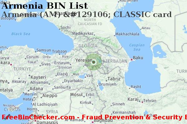 Armenia Armenia+%28AM%29+%26%23129106%3B+CLASSIC+card BIN List