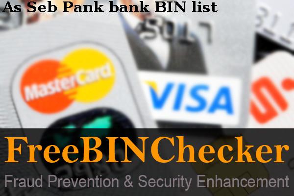 As Seb Pank BIN列表