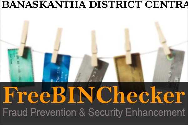 BANASKANTHA DISTRICT CENTRAL COOP BANK, LTD. BIN List