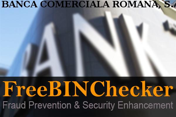 Banca Comerciala Romana, S.a. BIN列表