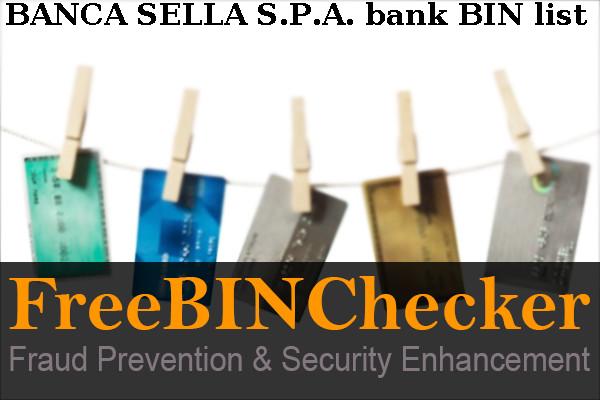 Banca Sella S.p.a. BIN List