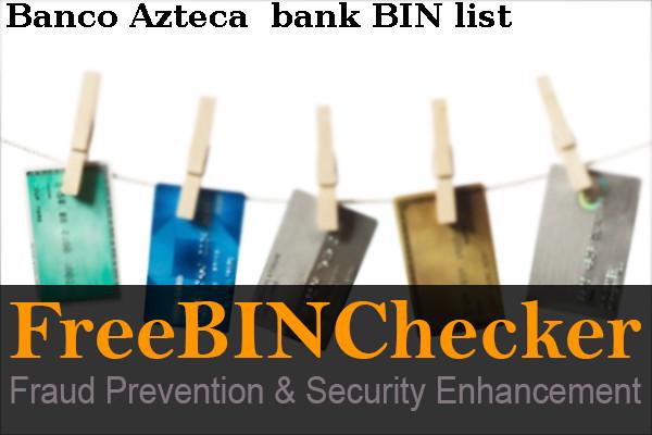 Banco Azteca  BIN 목록