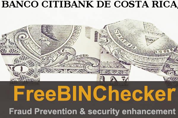 Banco Citibank De Costa Rica, S.a. BIN 목록