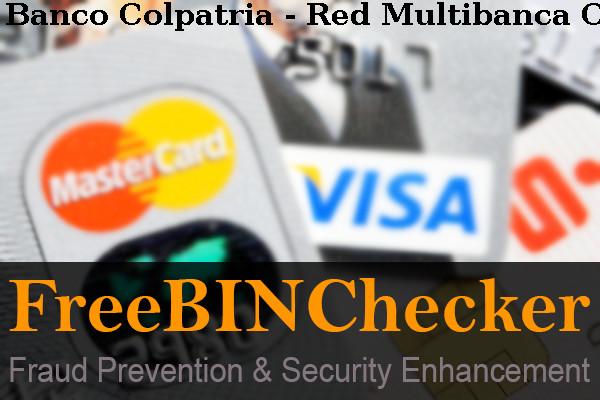 Banco Colpatria - Red Multibanca Colpatria, S.a. قائمة BIN