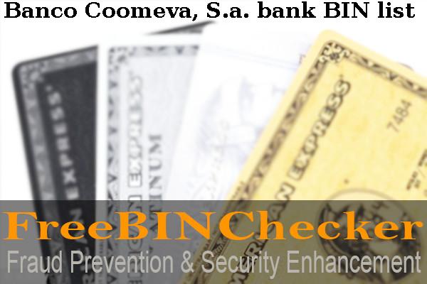 Banco Coomeva, S.a. قائمة BIN