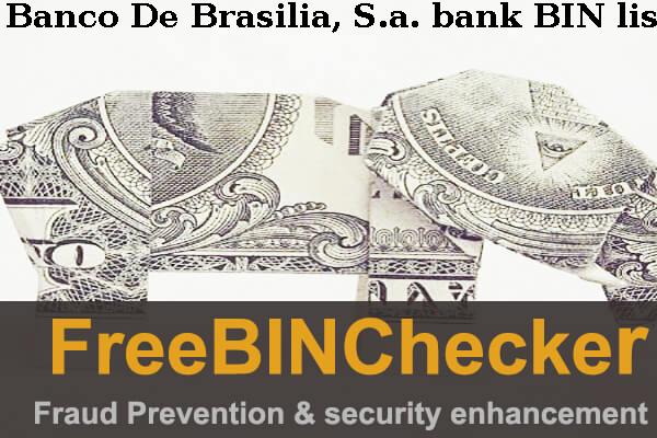Banco De Brasilia, S.a. BIN Danh sách