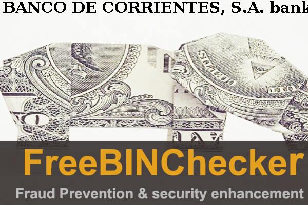 Banco De Corrientes, S.a. Lista de BIN