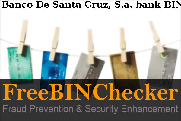 Banco De Santa Cruz, S.a. Lista de BIN