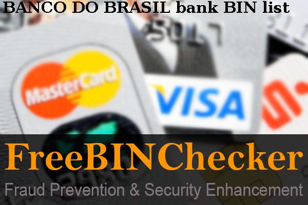 Banco Do Brasil BIN Dhaftar