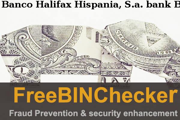 Banco Halifax Hispania, S.a. BIN List