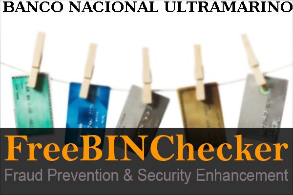 Banco Nacional Ultramarino, S.a. BIN-Liste