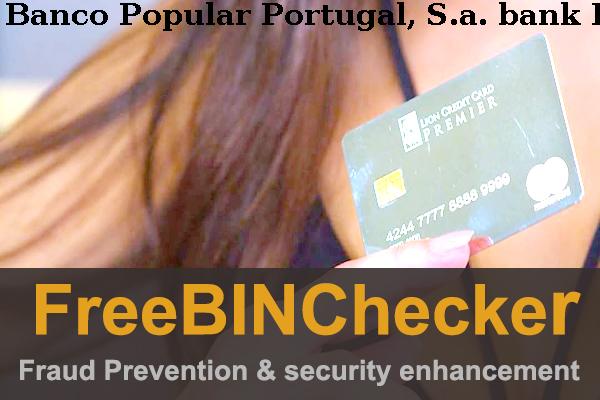 Banco Popular Portugal, S.a. Lista de BIN